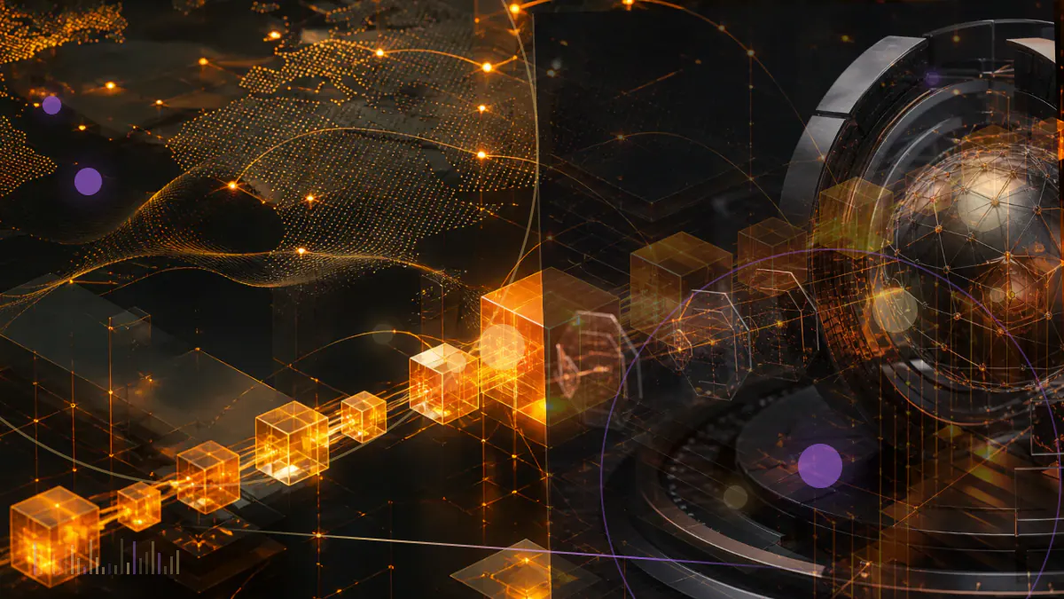 Conceptual illustration of a central-bank digital-yuan wallet connecting four controlled urban pilot environments